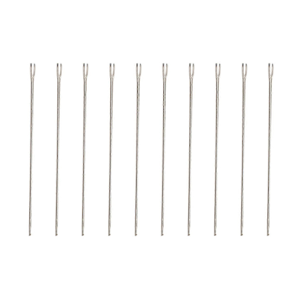 10st Dockhår Nål Rerooting Verktyg Dockhår Sticknål Reroot Docktillverkningsnål 0,6 mm