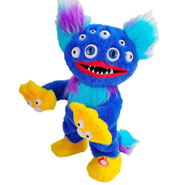 Elektrisk plys Burpee Legetøj Multi-eyed Monster Poppy Playtime Doll Dansende elektrisk legetøj