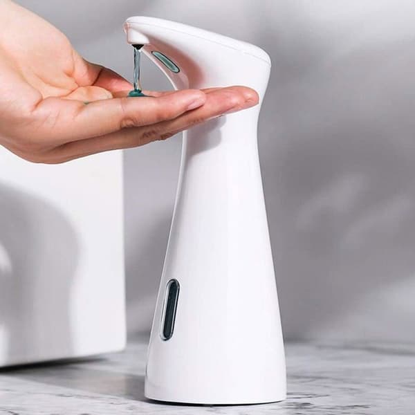 Automatisk sæbedispenser, berøringsfri automatisk flydende sæbedispenser med infrarød sensor til køkken/badeværelse