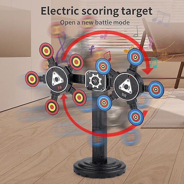 3578 Elektrisk roterande skjutmål för barn med automatisk återställning och elektronisk poängräkning