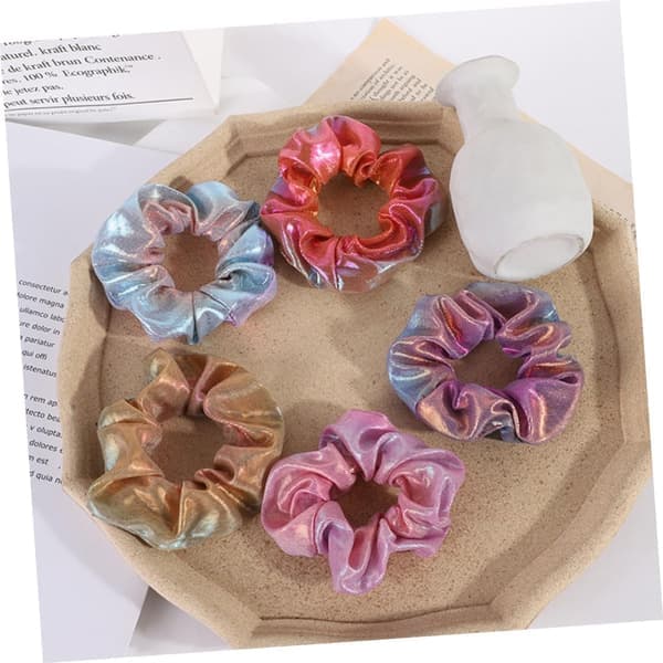 18 stk. Gradert Tie-dye Hårbånd Dame Tilbehør Scrunchies Hodebånd Spa Hodebånd Tilfeldig Farge