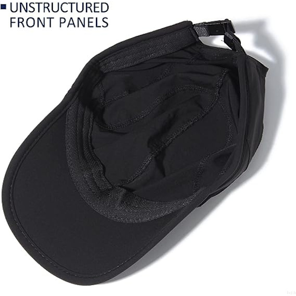 Stretch Sport Hat med mjuk brätte Lättvikt Snabbtorkande Andningsbar Löpkeps för Utomhusaktiviteter
