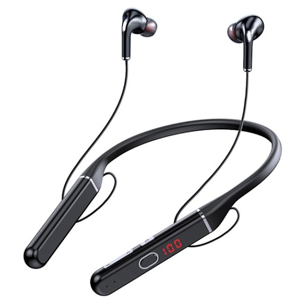 100 timers Bluetooth-øretelefoner Stereo trådløse Bluetooth-hovedtelefoner Nakkebånd Støjreduktion Sport