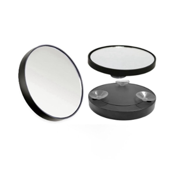 Huurtumista estävä suurentava imukuppi Vanity Mirror 20x kädessä pidettävä suurennuskahva kahvalla, musta