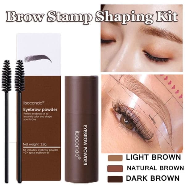 One Step Brow Stamp Shaping Kit Vaaleanruskea