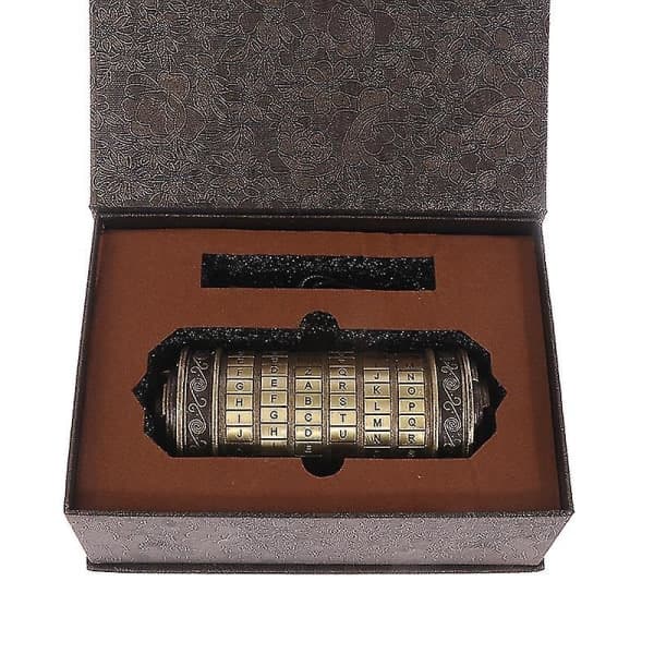 Da Vinci Code Legetøj Metal Cryptex Lås Bryllupsgaver Valentinsdagsgave
