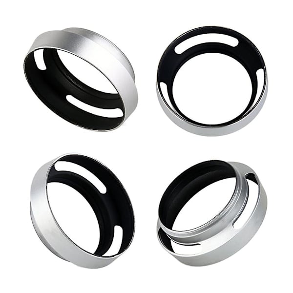 39 mm aluminium silver objektiv sned hätta intern gänga motljusskydd för Leica SLR