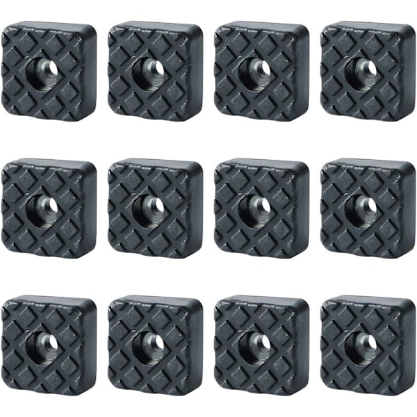 12 Pcs Non-Slip Rubber Feet for Garden Furniture Chairs, Floor Protector Pads