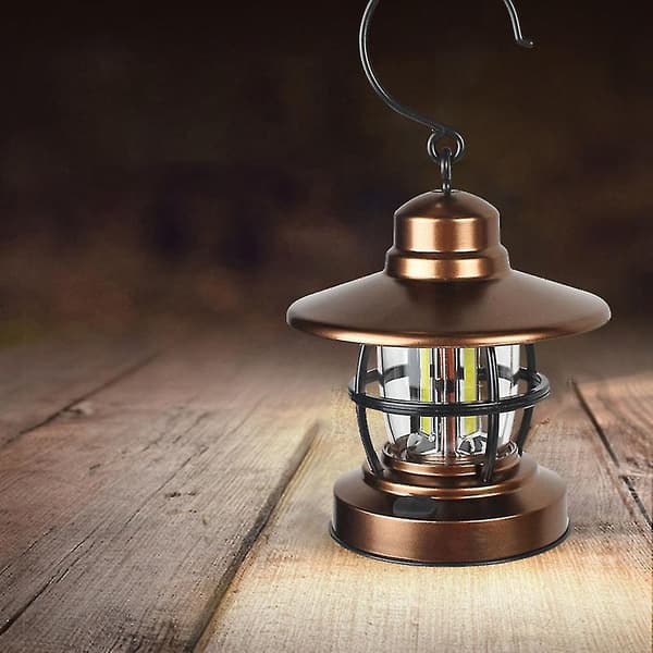 Mini hængende camping lanterne USB udendørs lys til have lanterne (hy)