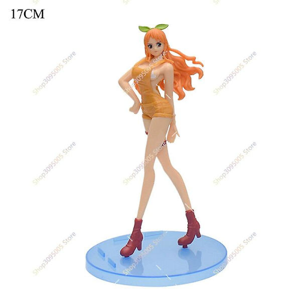 Uusi One Piece -hahmo Zoro Luffy Nami Ace Eustass Kid Bartolomeo Keräilymalli Lelut Pvc Toimintahahmot Sanji Nuket Lasten Lahja Nami opp bag