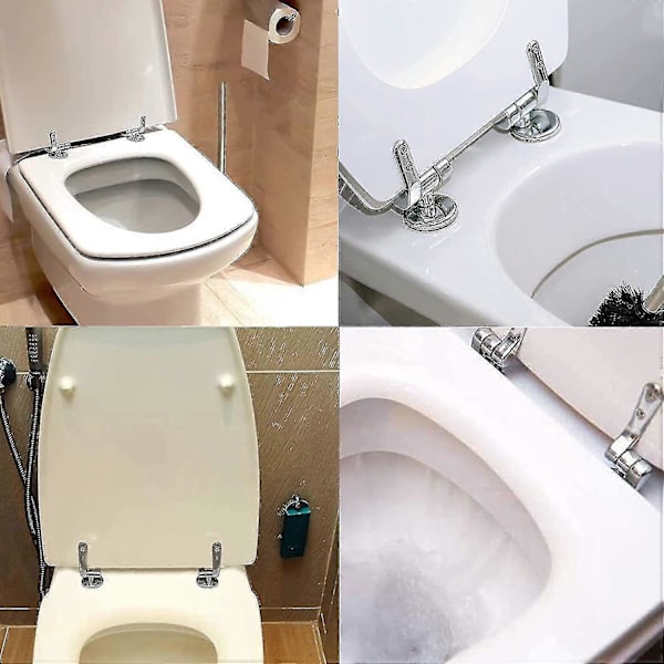 WC-istuimen saranoiden korjaussarja sinkkiseosta, WC-istuimen saranat puu-, hartsi- ja MDF-WC-istuimiin