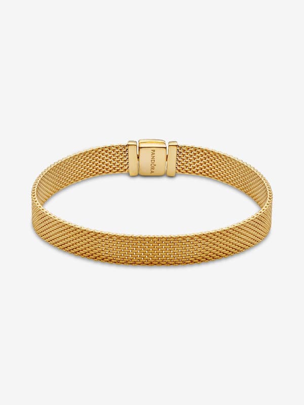 Pandora - P Reflexions™ Mesh Armband - 14k guldplätering 8.3in/21cm