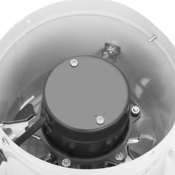 6\" luftudsugningsventilator, 150 mm borehuldiameter, 40W luftudsugning, vægmonteret udsugningsventilator (hvid)