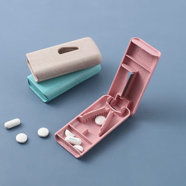 2-delt tablettknuser og separator med oppbevaringsrom, kutter