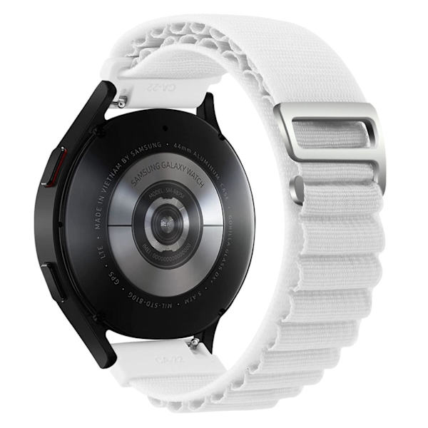 Udskiftningsarmbånd til Coros Pace 2 / Coros Apex 42mm, 20mm Universal Nylon Justerbar Urrem White
