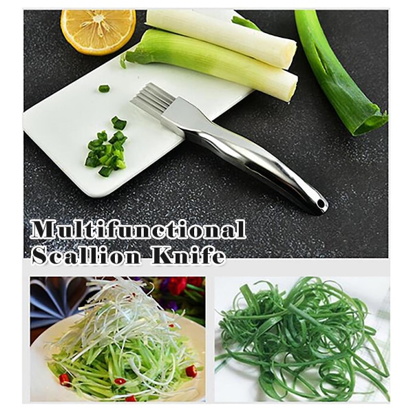 Kitchen Stainless Steel Scallion Cutter Flower Cutter Ginger Cutter Household