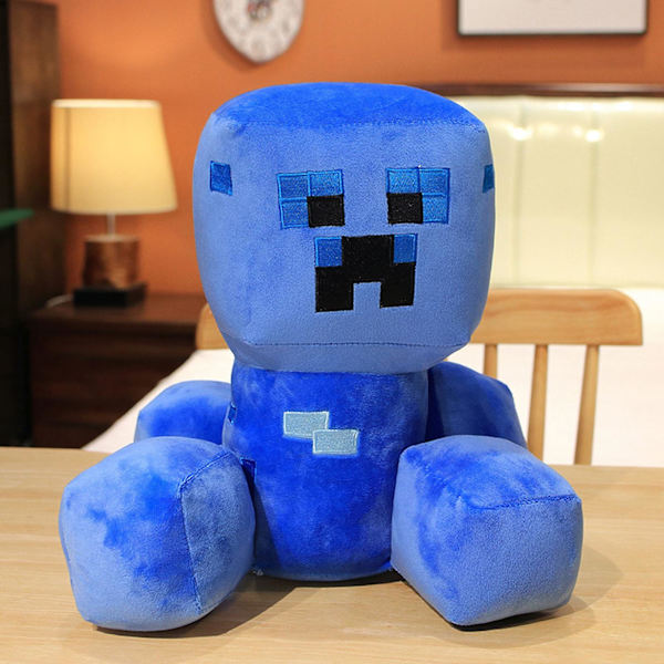 Minecraft Creeper -pehmolelut ympäri peliä 15cm blue