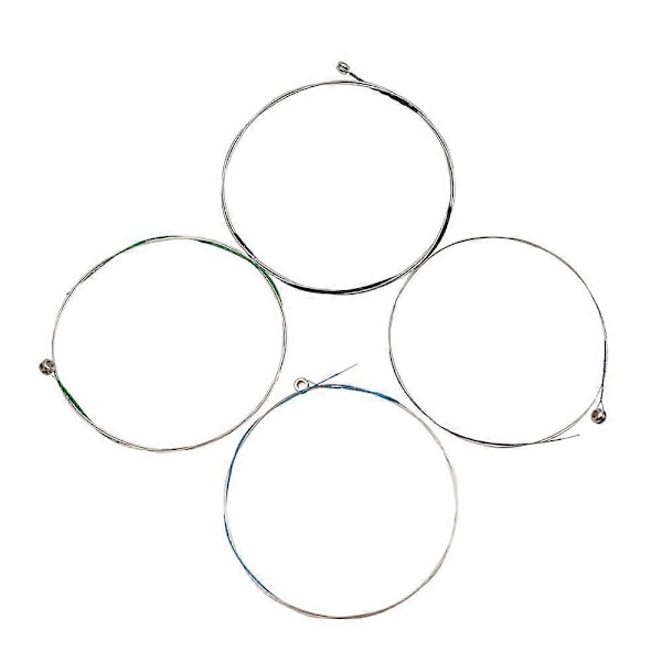 Universal Violin Fiddle Strängar Komplett Set (E-A-D-G) Stålkärna Nickelsilverlindade med Nickelpläterad Kulände för 4/4 3/4 1/2 1/4 1/8 Violiner