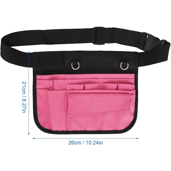 Sykepleier Fanny Pack, Multi Compartment Medisinsk Utstyr Lomme Sykepleie Organizer Belteveske, Sykepleieverktøy Organizer Belte, Forstykke Hofteveske for Medisinske Fornødenheter