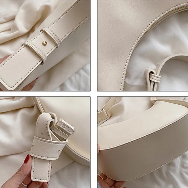 Fashion Himmelblå Damehåndtasker PU Læder Runde Skuldertasker til Kvinder Sommer Lyse Farver Dame Crossbody Taske Enkel Sac 25cm-9cm-20cm Brown Bag
