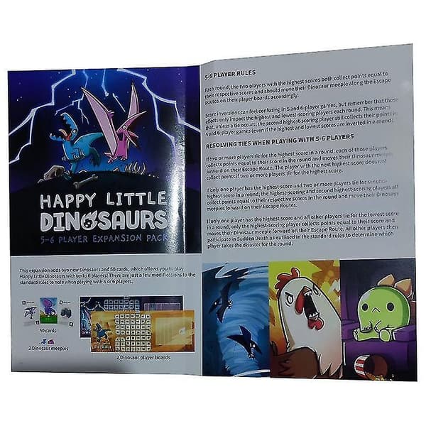 Engelsk versjon Happy Little Dinosaurs Happy Little Dinosaur Expansion Board Game Card Strategy Game Extended and Basic