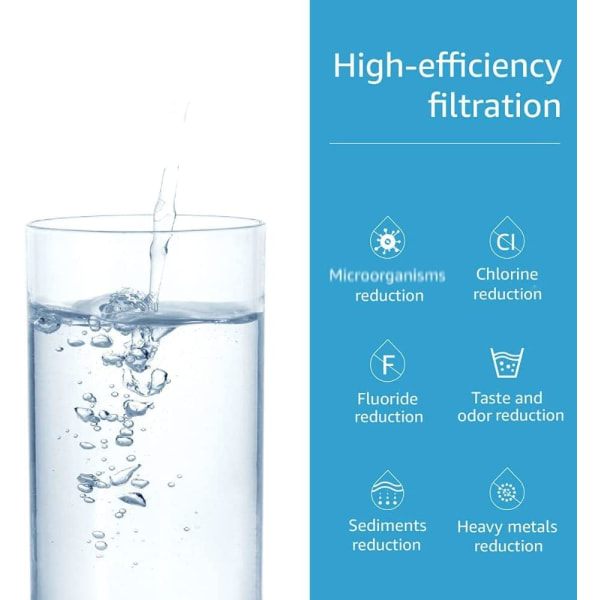 Vannfilter, erstatning for BB9-2 svarte renseelementer og gravitasjonsfiltersystem, pakke med 2