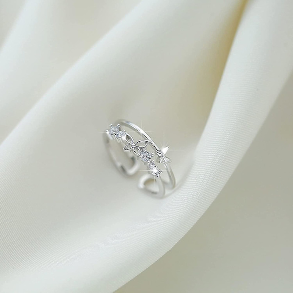 Til min datter Fidget Ring, Til min datter Butterfly Ring, Datter Gave Fra Mor Angst Relief Ringe