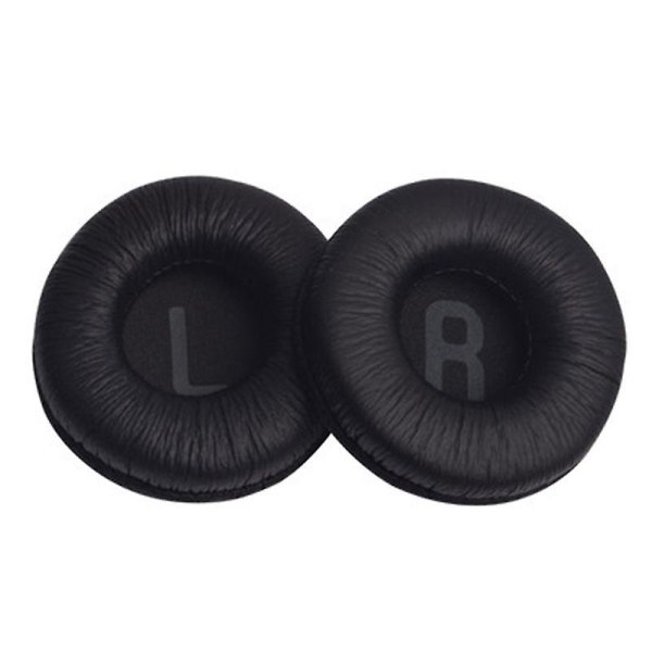 1 sarja 70 mm:n vaahtomuovikorvatyynyjen vaihtotyynyn pehmustepeite pehmeä kuulokemikrofoni earmuffs black