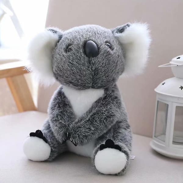Plys Koala Bamse - Sød og Blød Simulation Koala Bamse Plyslegetøj til Børn M White 2pcs