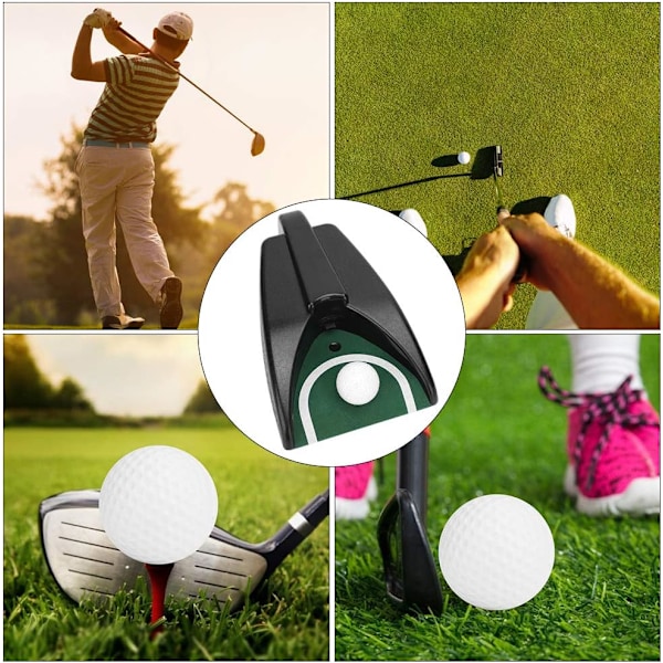 Golfpallon palautin, automaattinen puttauskuppi, kätevä, tukeva ja kestävä, sopii useimmille ihmisille harjoitteluun sisällä ja ulkona