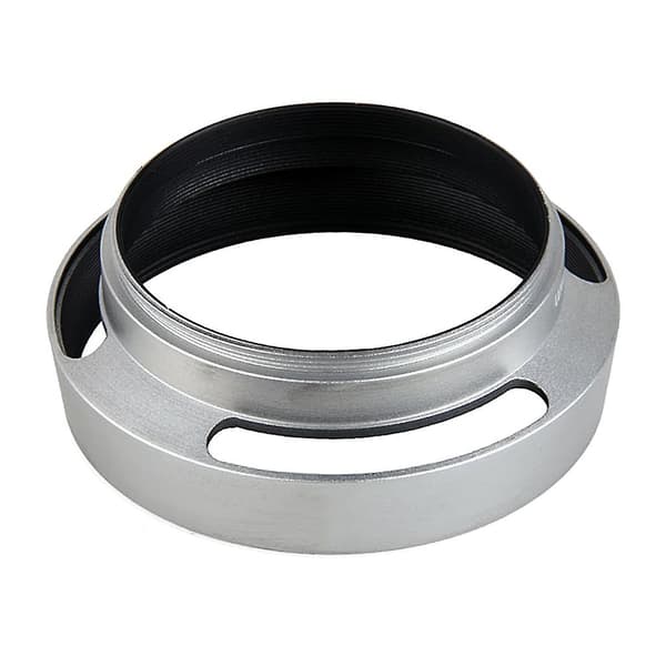 39mm Aluminium Sølv Objektiv Skrå Hætte Indvendig Gevind Modlysblænde Til Leica Slr