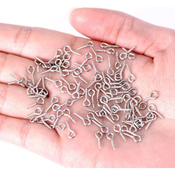 10 mm x 4 mm øjekroge i rustfrit stål til resin