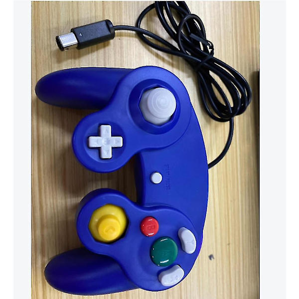 Ny kablet controller gamepad til Nintendo Gamecube-konsol og Wii U-konsol blue