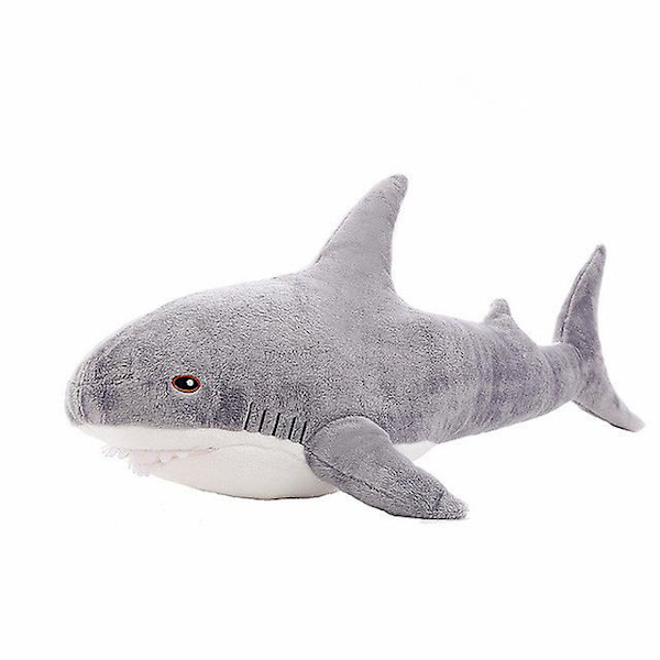 Super iso pehmohai lelu pehmeä täytetty Speelgoed eläin lukeminen tyyny syntymäpäivälahjoja tyyny nukke lahja lapsille Gray 45cm