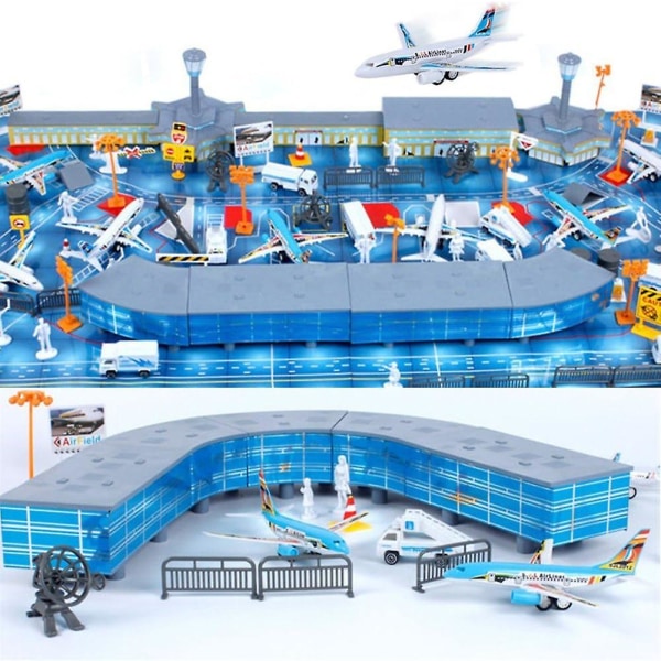 200 stk flysandbord model lufthavn samlet legetøj simuleret scene pædagogisk legetøj, 100% nyt