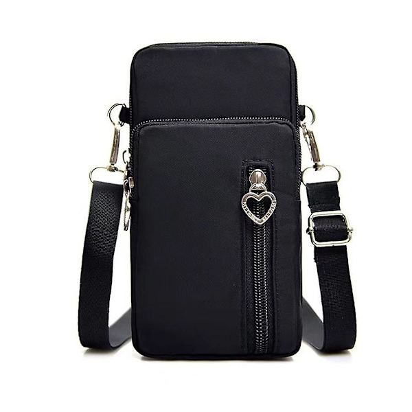 Liten crossbody-plånbokstelefonväska för kvinnor, minicrossbodyväska, mobiltelefonväska, axelväska, stil 2