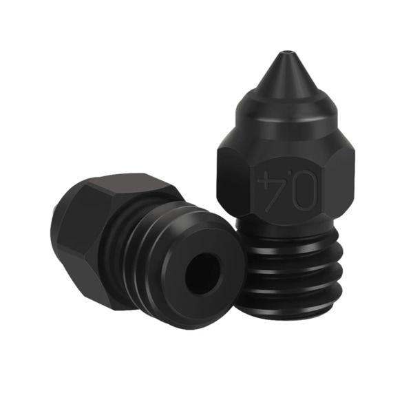 Hærdet stål 0,2 0,4 0,6 0,8 3D-printerdyse til Ender3 5Pro/ Ender3V2/CR6SE/CR10 Printdyser 2STK 0.6mm