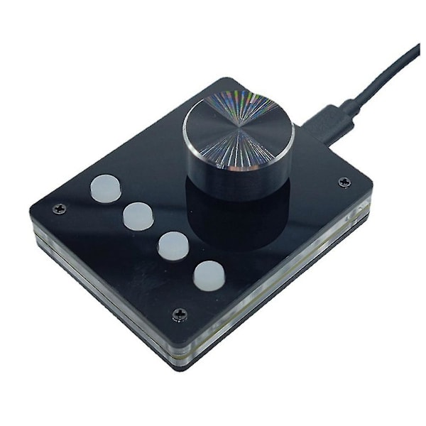 Multimediaprogrammerbar tastatur Usb-knapp Tilpasset tastatur Mini makro tastatur Volumkontroll (liten hvit knapp)