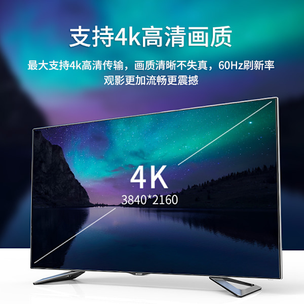 Videoprojektorikaapeli Type-C - HDTV/DP/MiniDP korkearesoluutioinen kaapeli 4K60Hz, sopii matkapuhelimiin/näyttöihin/televisioihin/tietokoneisiin Type-C To MiniDP