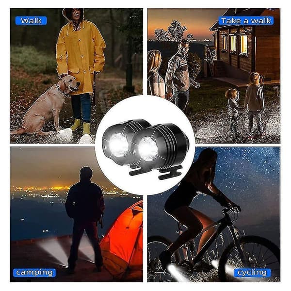 Hodelykter Plast Krok Liten Lys Morsom Sko Tilbehør Løping Og Camping Usb Oppladbar Rechargeable red