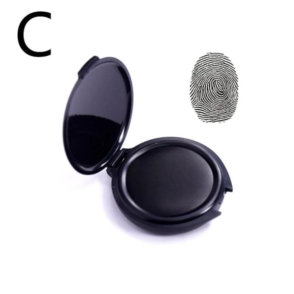 TAOYUN Blækpude med fingeraftryk Blækpude med tommelfingeraftryk til notar i sort One-size black One-size