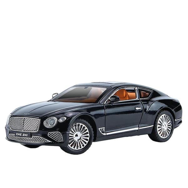 1/24 Bentley Continental Gt Modelbil Legetøjsbil i Metal Støbt Legetøjsbil Samleobjekt Træk Tilbage Legetøjsbiler Med Lyd Og Lys Dør Kan Åbnes