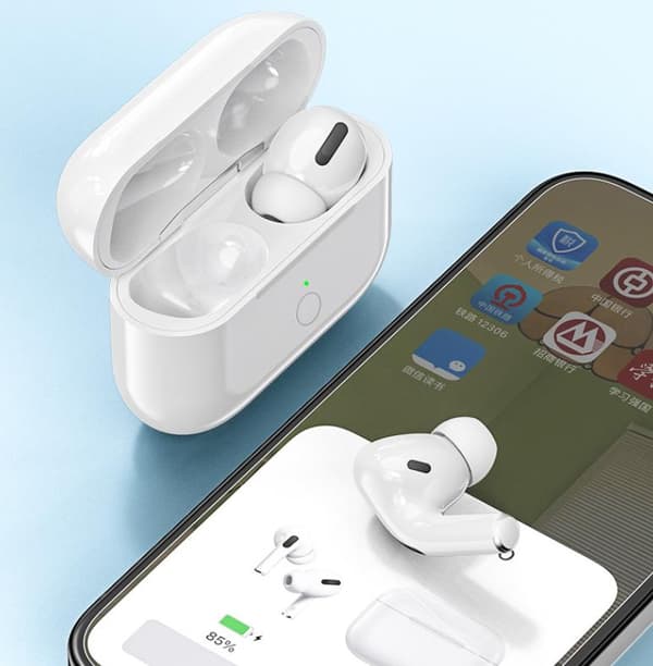 Egnet for AirPods Bluetooth-headset ladeetui 1/2/3/Pro1/Pro2 trådløst ladebatteriboks erstatningsetui
