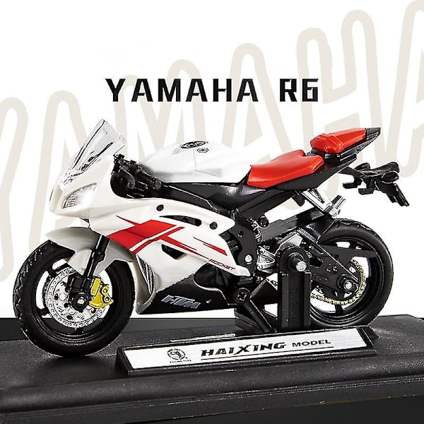1:18 Skala Yamaha R6 Legering Scooter Sport Motorsykkel Figurer Diecasts Barn Leker Motorsykkel Racing Modell Replikaer Samle Gave Til Gutter Red