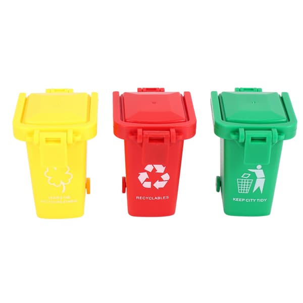 Leksaksfordon Sopbils Sopbilar, 3-pack Leksakssopbils Reservdelar, Simulerade Sopor