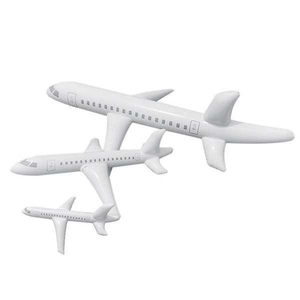 Super Cool Uppblåsbar Leksaksflygplan Stor Uppblåsbar Flygplansmodell för Barn 2M