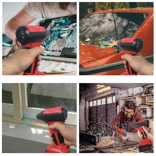 Kädessä pidettävä voimakas tuulennopeus tuuletin, yhteensopiva DeWalt 18V akun kanssa - Täydellinen