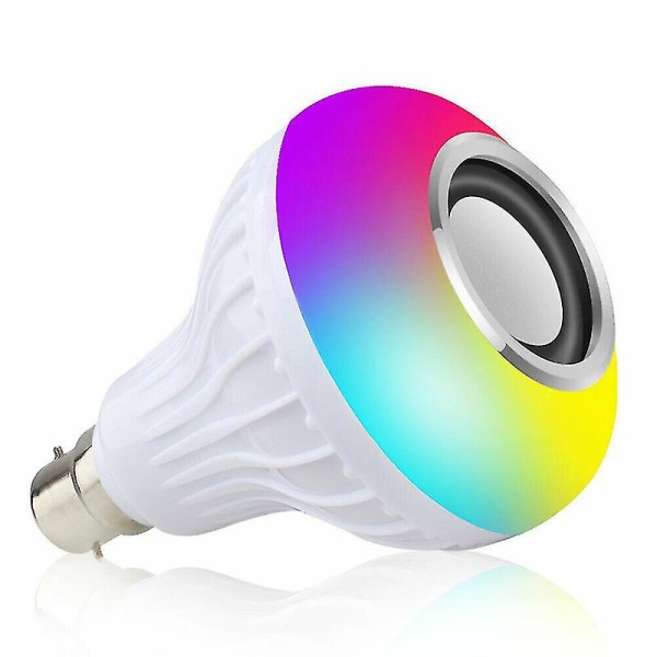 12w B22-lampa Smart LED-lampa Bluetooth Rgb färgmusikhögtalare med fjärrkontroll