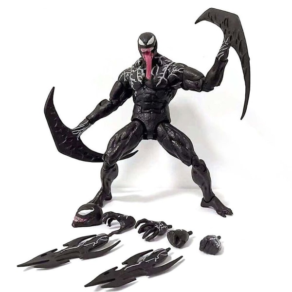 Venom Spider-man -toimintahahmolelu Yamaguchi Marvel Legends -sarjan malli ja vaihtosarja