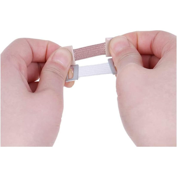 50 st elastiska bandageklämmor, stretch metallbandageklämma kompressionsomslagsklämma för bandage kompressionsbandage crepebandage vit